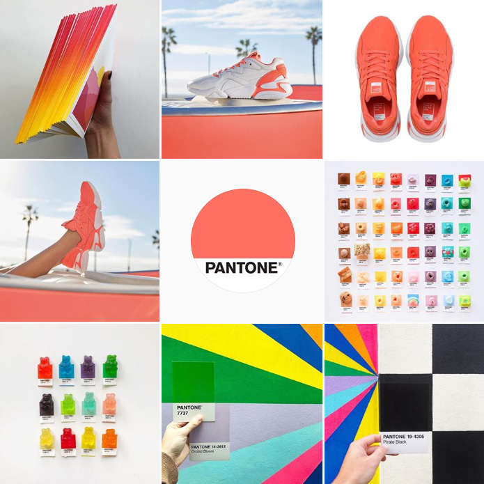 PANTONE 팬톤 인스타그램 메인 이미지